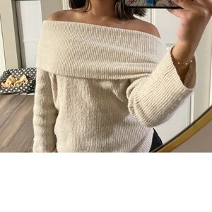 Off-Shoulder Sweater